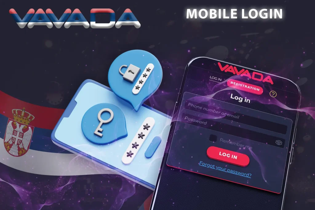 Prikaz mobilne prijave na Vavada